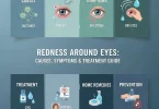 Redness around the eyes
