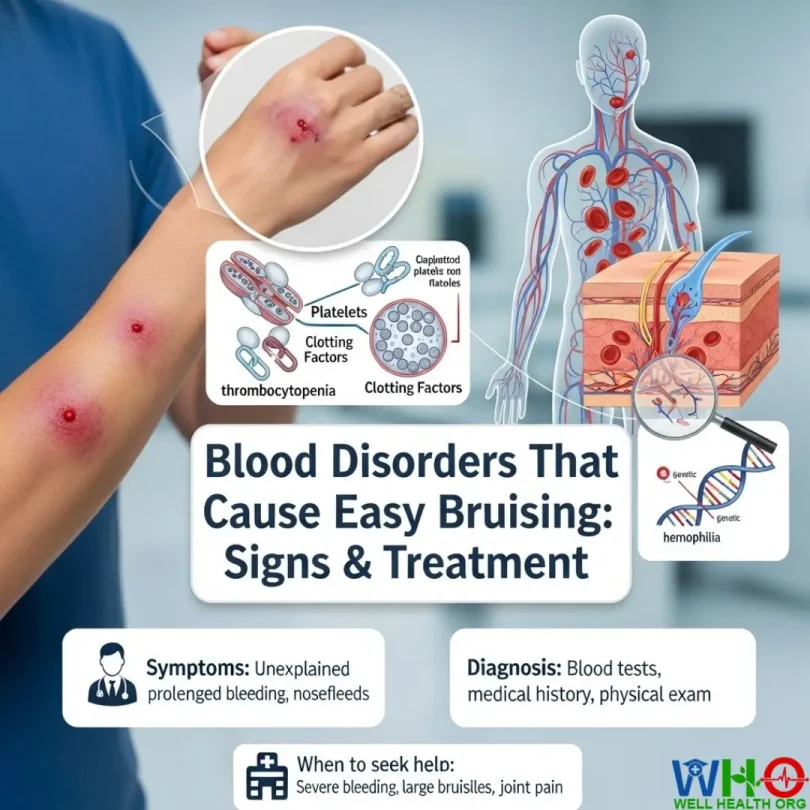 Blood disorders that cause bruising