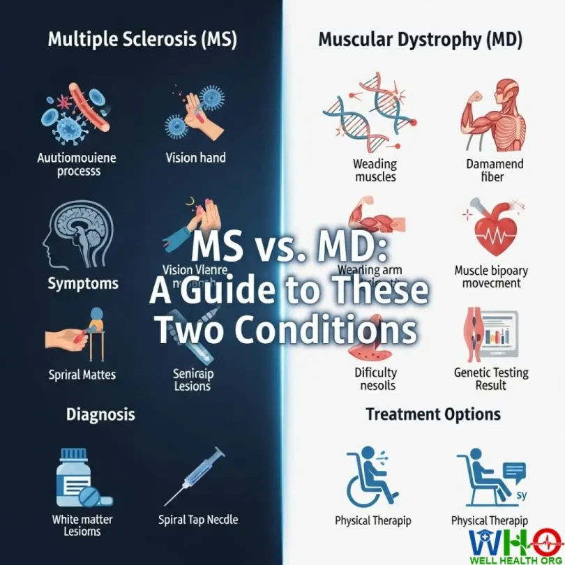 Multiple sclerosis vs muscular dystrophy