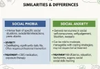 Social phobia vs social anxiety
