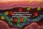 How Immune Cell Neighborhoods Predict Psoriasis Progression