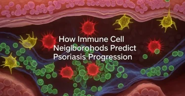 How Immune Cell Neighborhoods Predict Psoriasis Progression