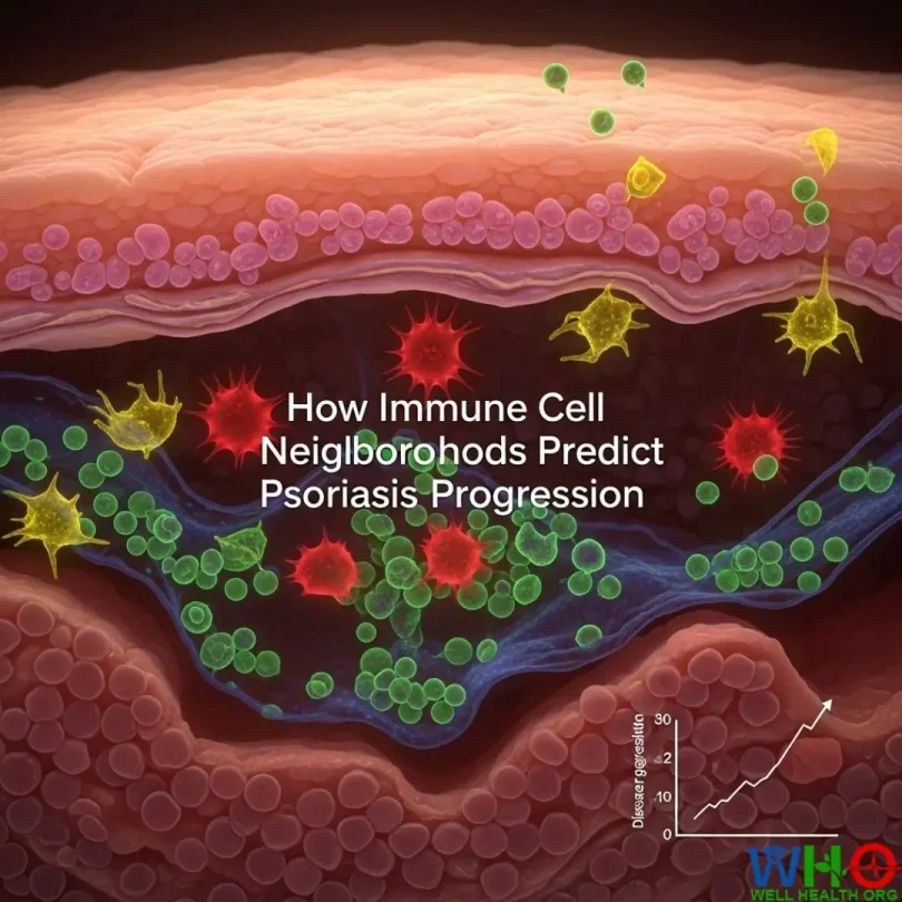 How Immune Cell Neighborhoods Predict Psoriasis Progression