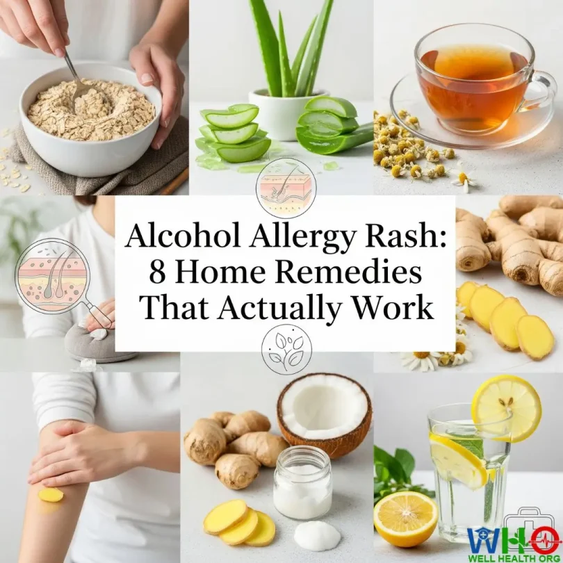 alcohol allergy rash treatment home remedy