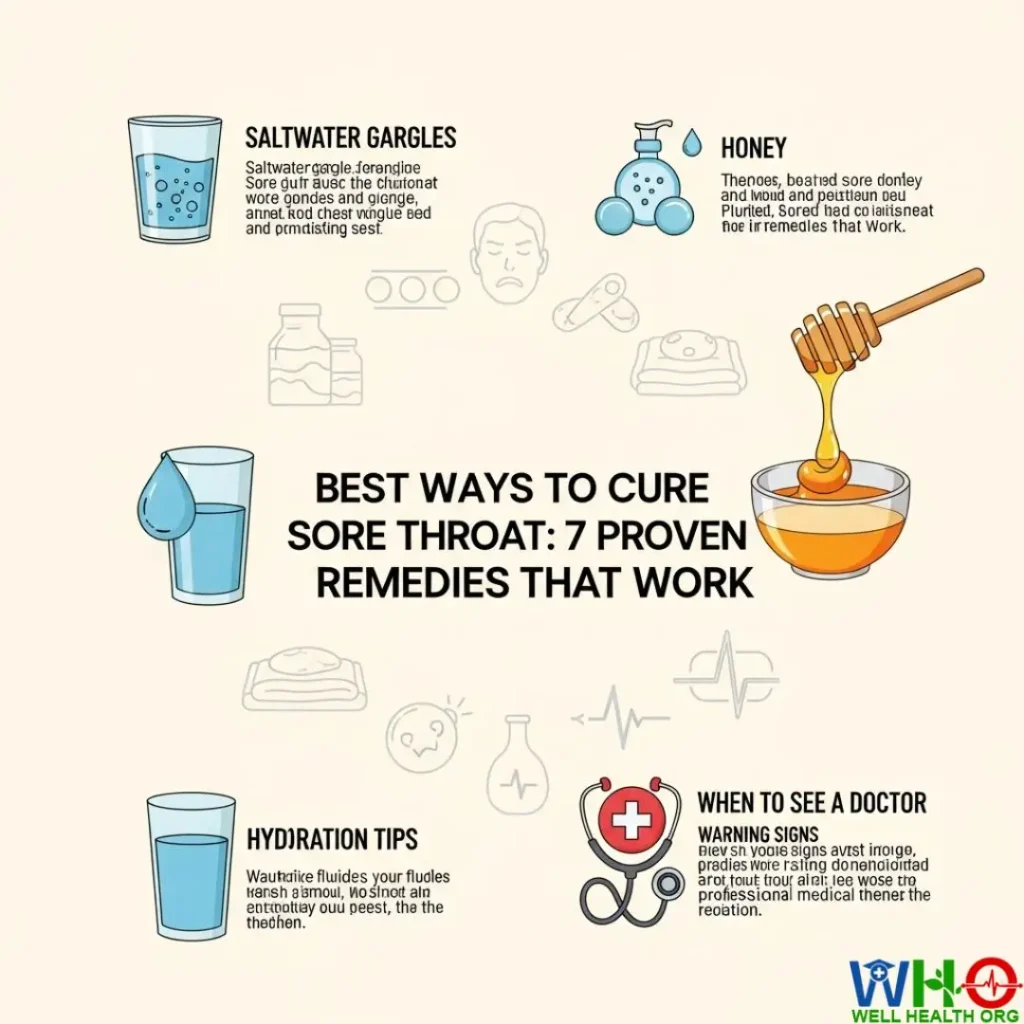 best way to cure sore throat