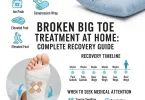 broken big toe treatment at home