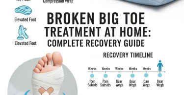 broken big toe treatment at home