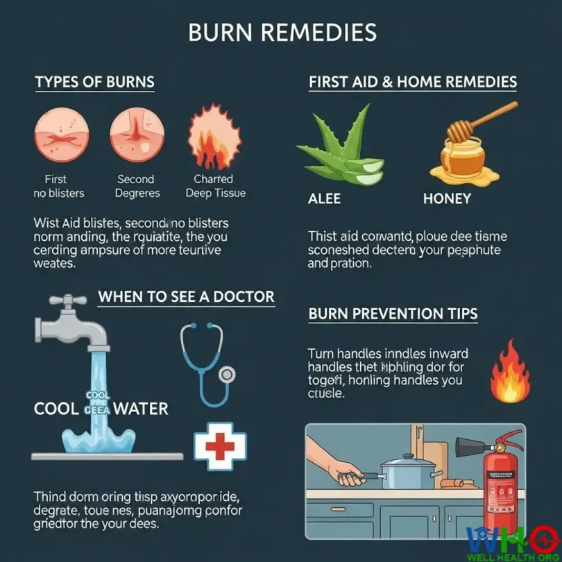 burns with effective home remedies