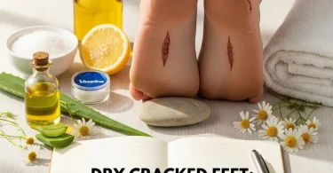 dry cracked feet with cuts home remedy