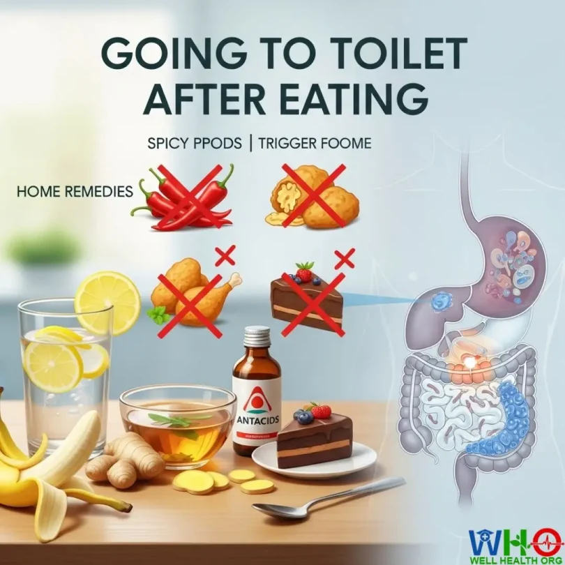 going to toilet after eating food home remedies