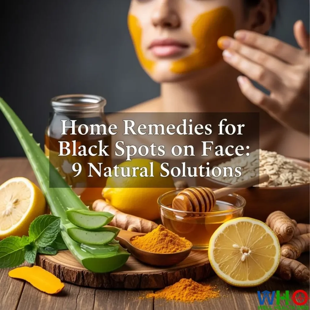 home remedies for black spots on face