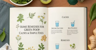 home remedies for green poop