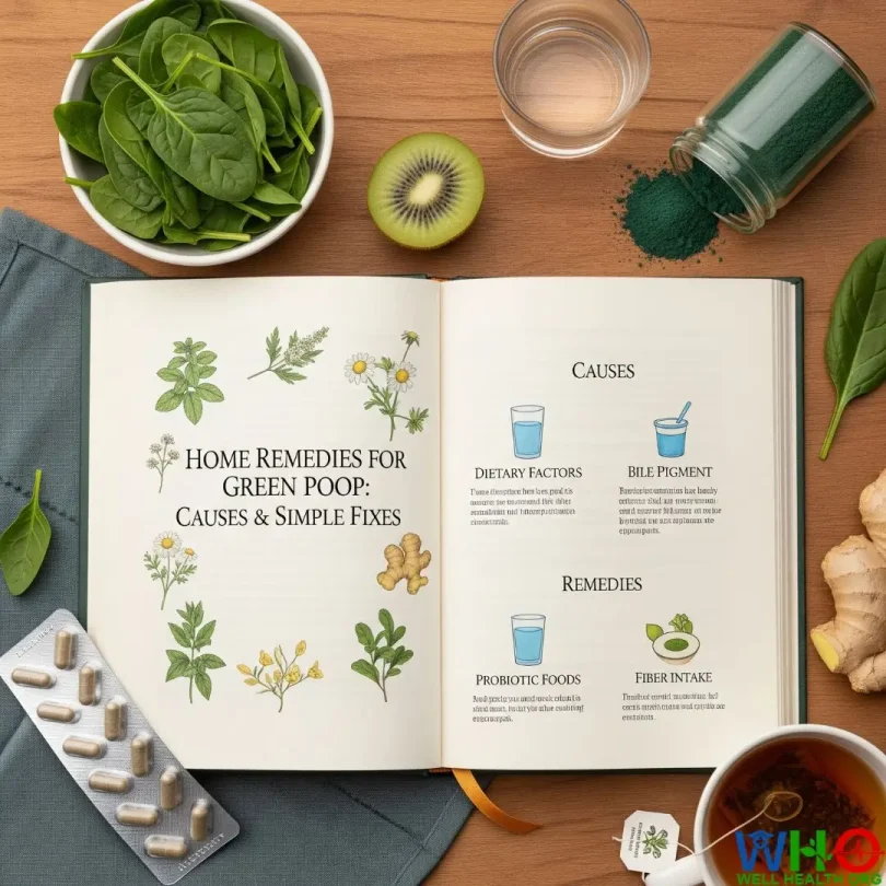 home remedies for green poop