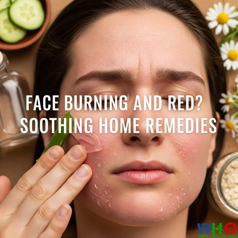 Face Burning and Red