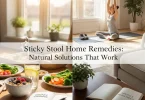 sticky stool home remedies