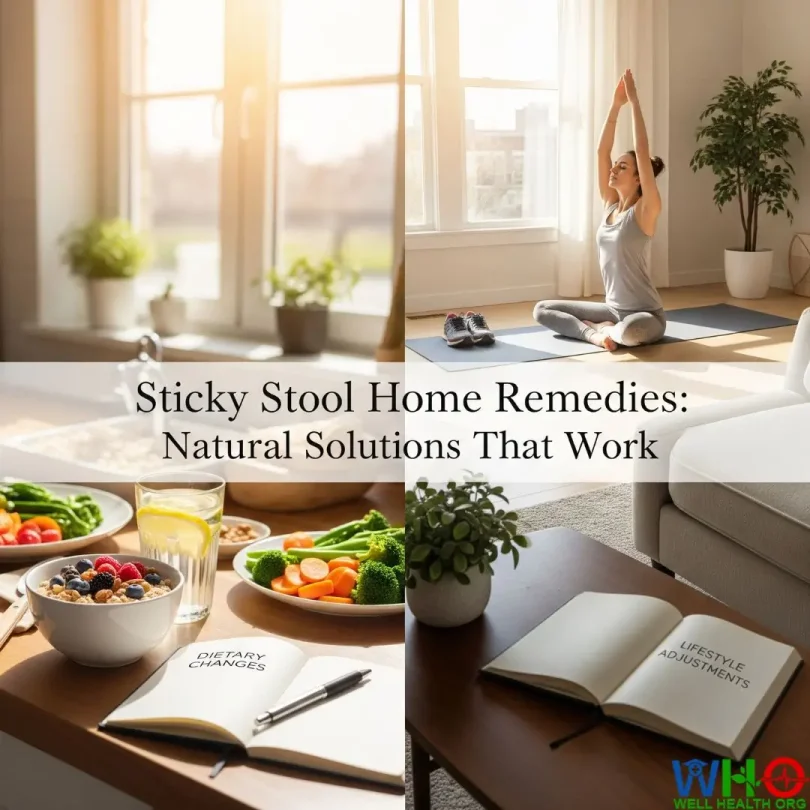 sticky stool home remedies