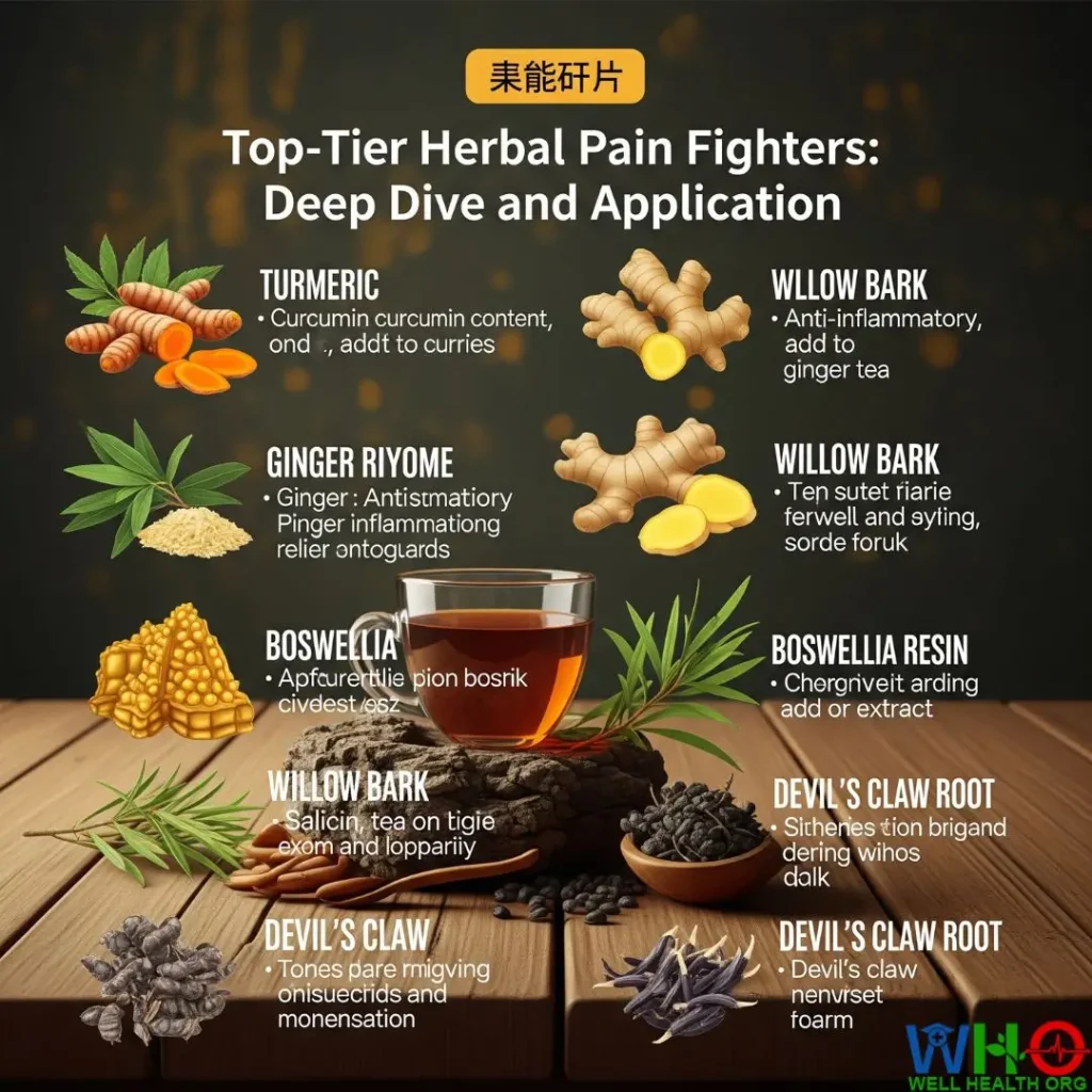 ๐ฟ The Expert Guide to Herbal Remedies for Lasting Pain Relief and Chronic Inflammation Management 4 herbs for pain relief and inflammation 3