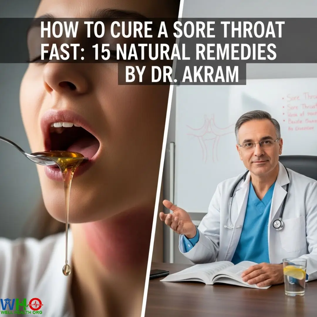 How to Cure a Sore Throat Fast: 15 Natural Remedies by Dr. Akram 2 Cure a Sore Throat Fast