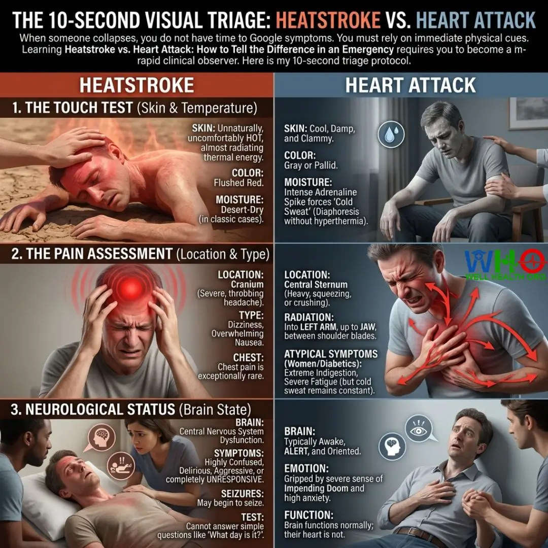 Heatstroke vs Heart Attack: How to Tell the Difference in an Emergency 5 Heatstroke vs Heart Attack 3