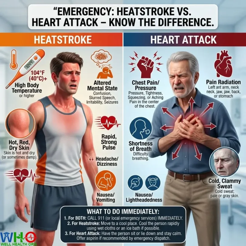 Heatstroke vs Heart Attack