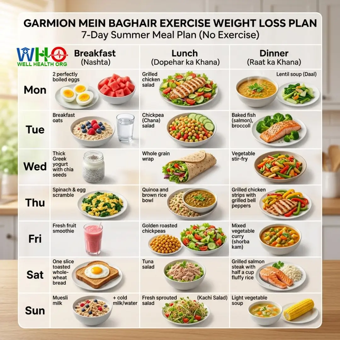 Weight Lose in Summer Without Exercise 5