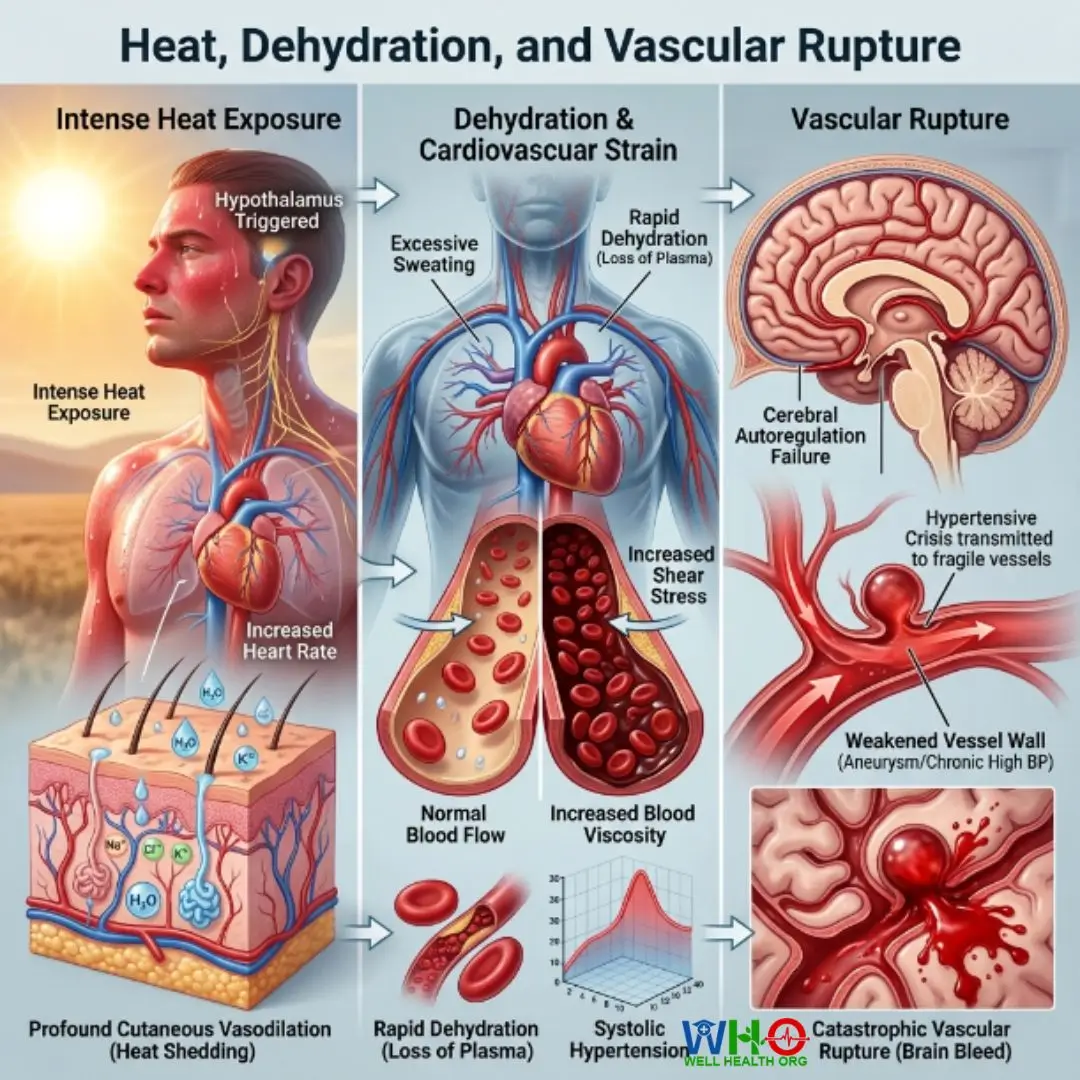 Blood Pressure Spikes in the Sun: The Hidden Link to Intracranial Bleeding, Heat Stroke, and Brain Hemorrhage 3 Blood Pressure Spikes in the Sun 2