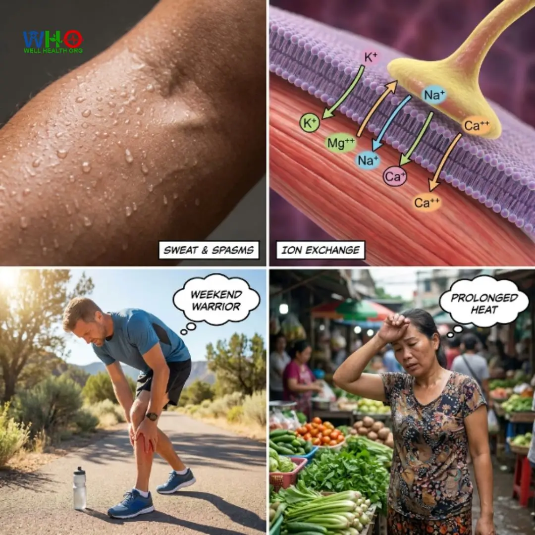Why Summer Sweating Causes Severe Muscle Cramps: The Magnesium & Potassium Deficiency Connection 3 Muscle Cramps 2