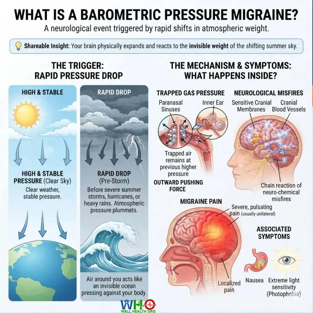 Summer Migraine Blueprint: How Sudden Barometric Pressure Migraine Triggers Intractable Headaches 2 Summer Intermittent Fasting Plan 1 3