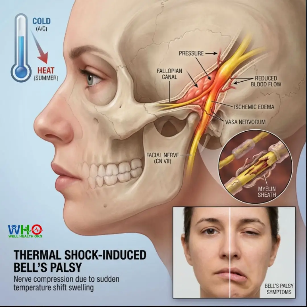 The Danger of Stepping From an AC Room Into the Sun: Thermal Shock & Bell’s Palsy 2 thermal shock Bells palsy 1