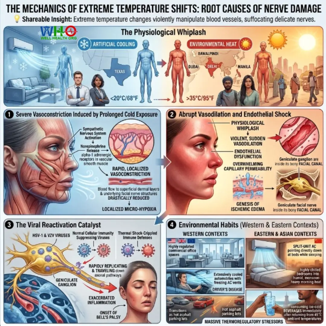 The Danger of Stepping From an AC Room Into the Sun: Thermal Shock & Bell’s Palsy 3 thermal shock Bells palsy 2