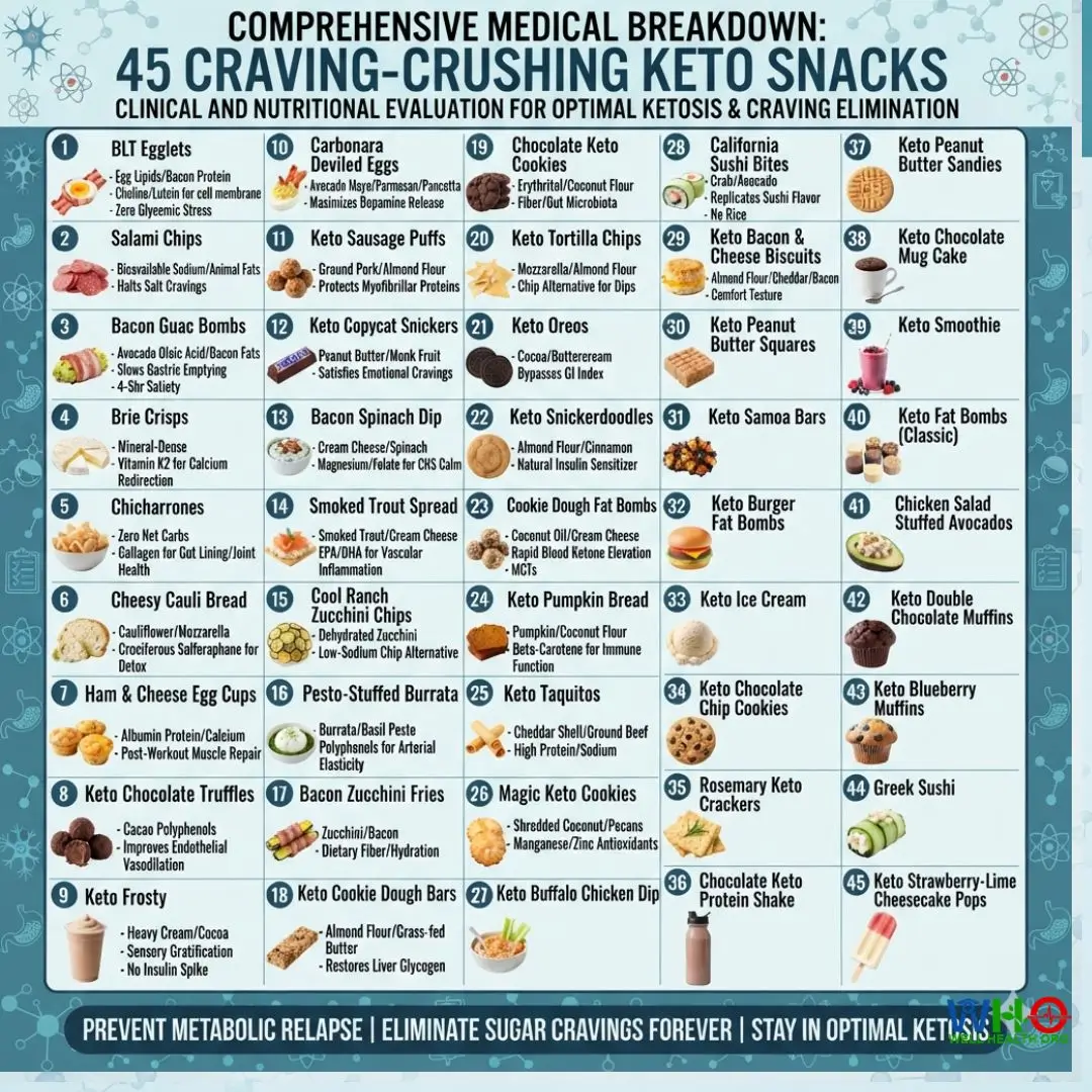 45 Craving-Crushing Keto Snacks: Clinical Guide to Fat-Melting & Metabolic Health 4 Keto Snacks 1 1 1